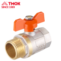 Female*Male thread 1/2" brass ball valve nickel plated brass ball valve